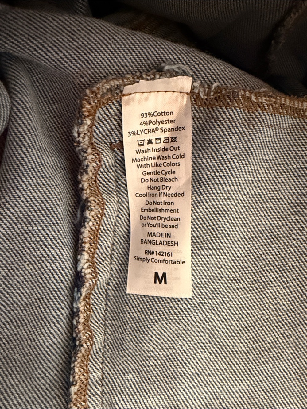 LuLaRoe Light Blue Denim Jean Jacket NWT Medium - Picture 8 of 12